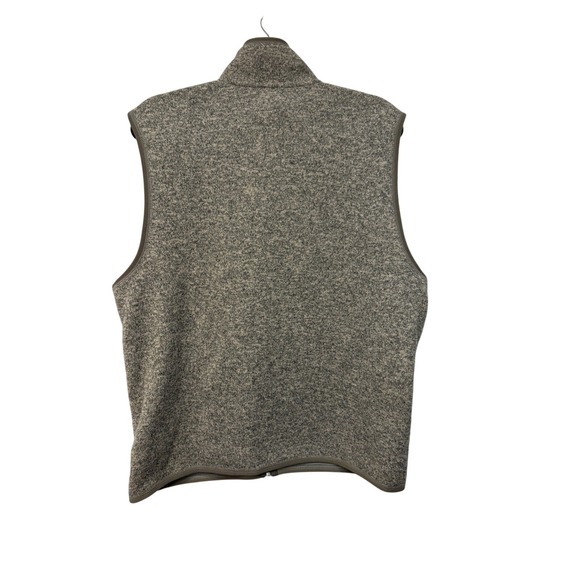 J Crew Nordic Fleece Vest Mens Size XL Grey Full Zip 3 Pockets Outwear 2020 - Picture 7 of 8